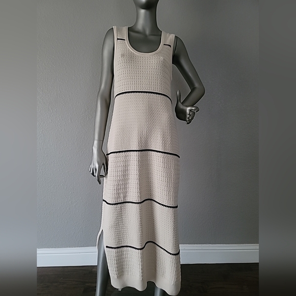Varley Scott Scoop-Neck Sleeveless Midi Knit Dress Small - Picture 12 of 14